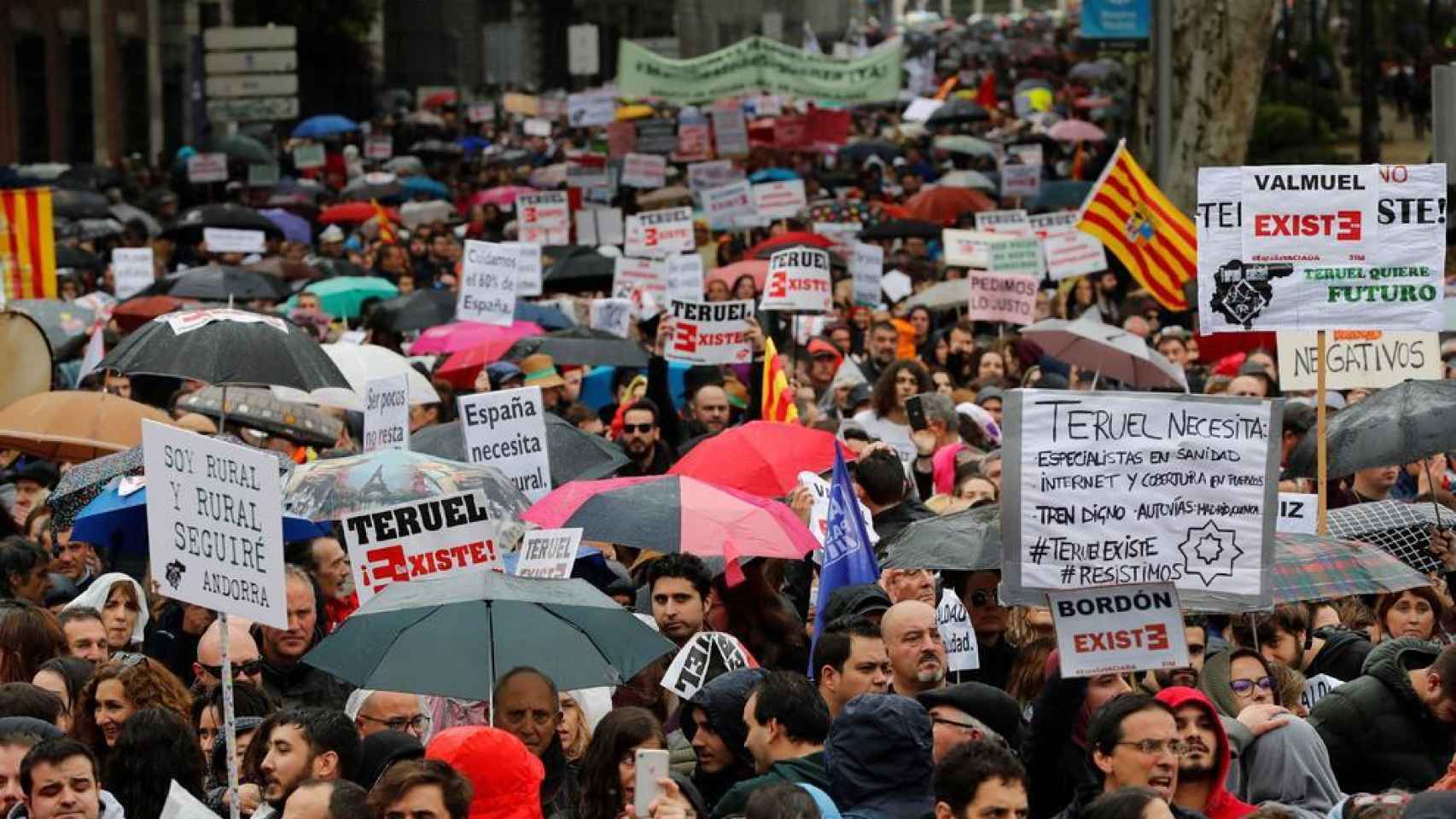 Manifestación de la España Vaciada en Madrid, el pasado mes de marzo.
