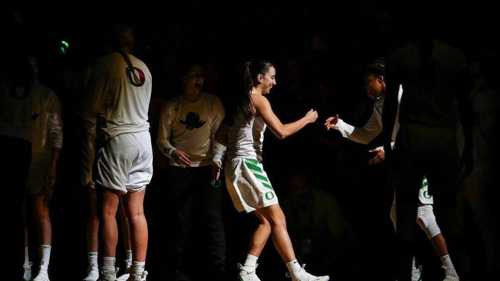 Maite Cazorla, jugadora del Oregon WBB