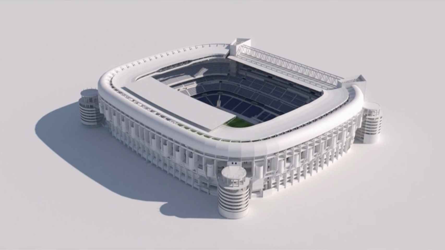 Las obras del nuevo estadio Santiago Bernabéu