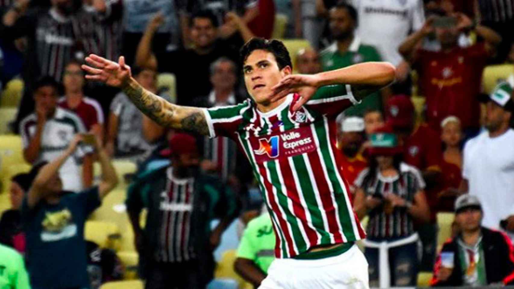 Pedro Guilherme celebra un gol con el Fluminense. Foto: Instagram (@pedroguilherme)