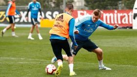 Kroos se entrena con el Real Madrid