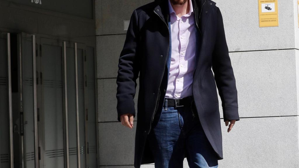 Pablo Iglesias en la Audiencia Nacional.