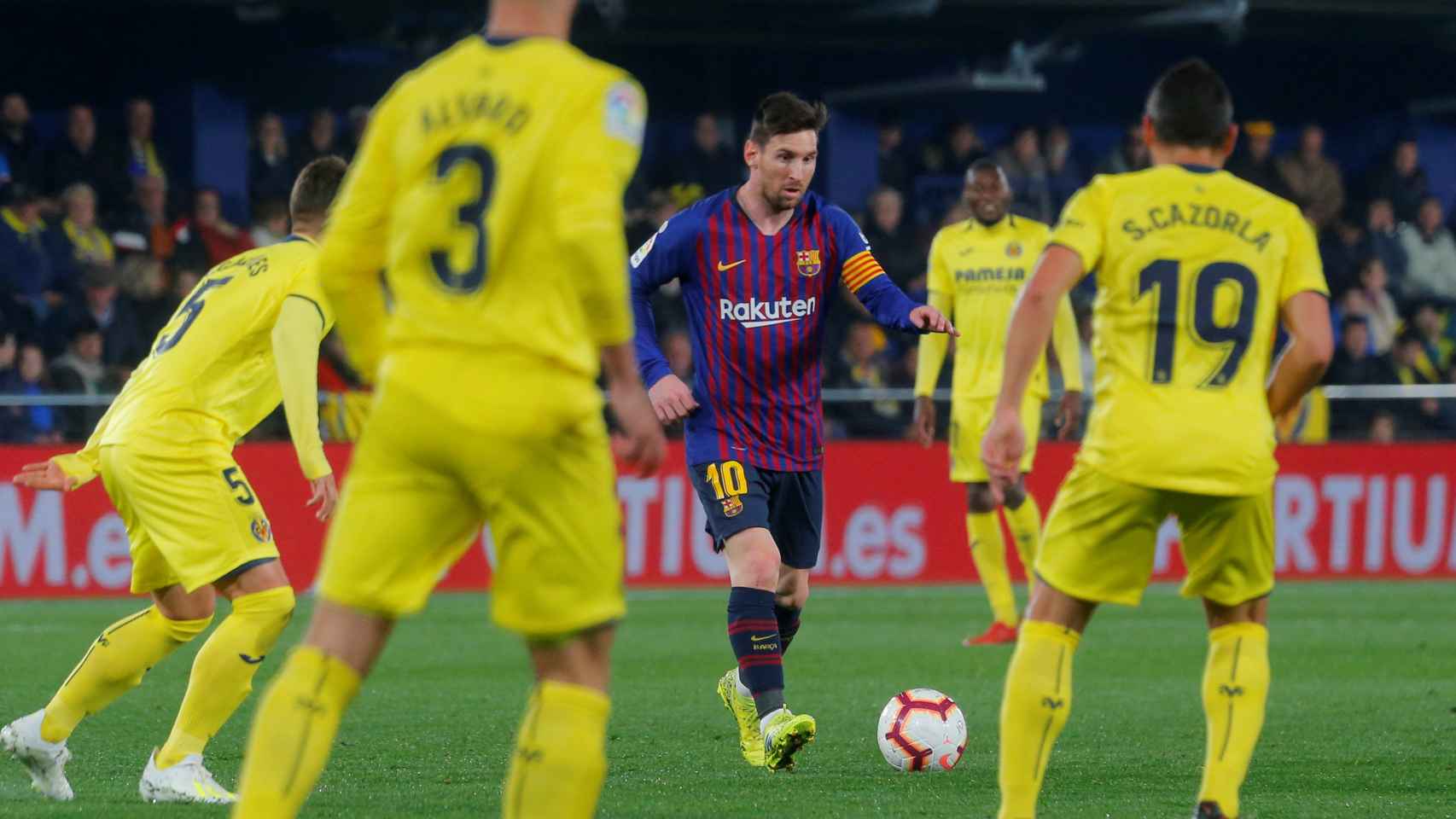 Lionel Messi, en el Villarreal - Barcelona