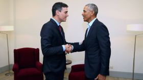 Sánchez y Obama en una imagen de archivo en Madrid.