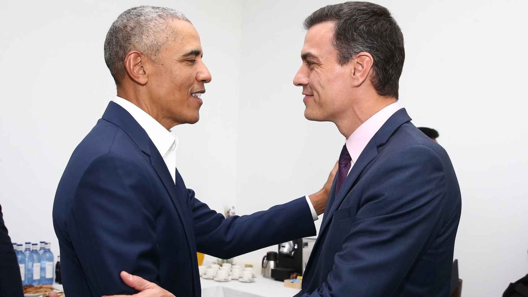 Barack Obama y Pedro Sánchez en Sevilla.