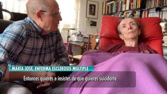 Ángel Hernández ayuda a morir a su mujer, María José Carrasco. Foto: Telecinco