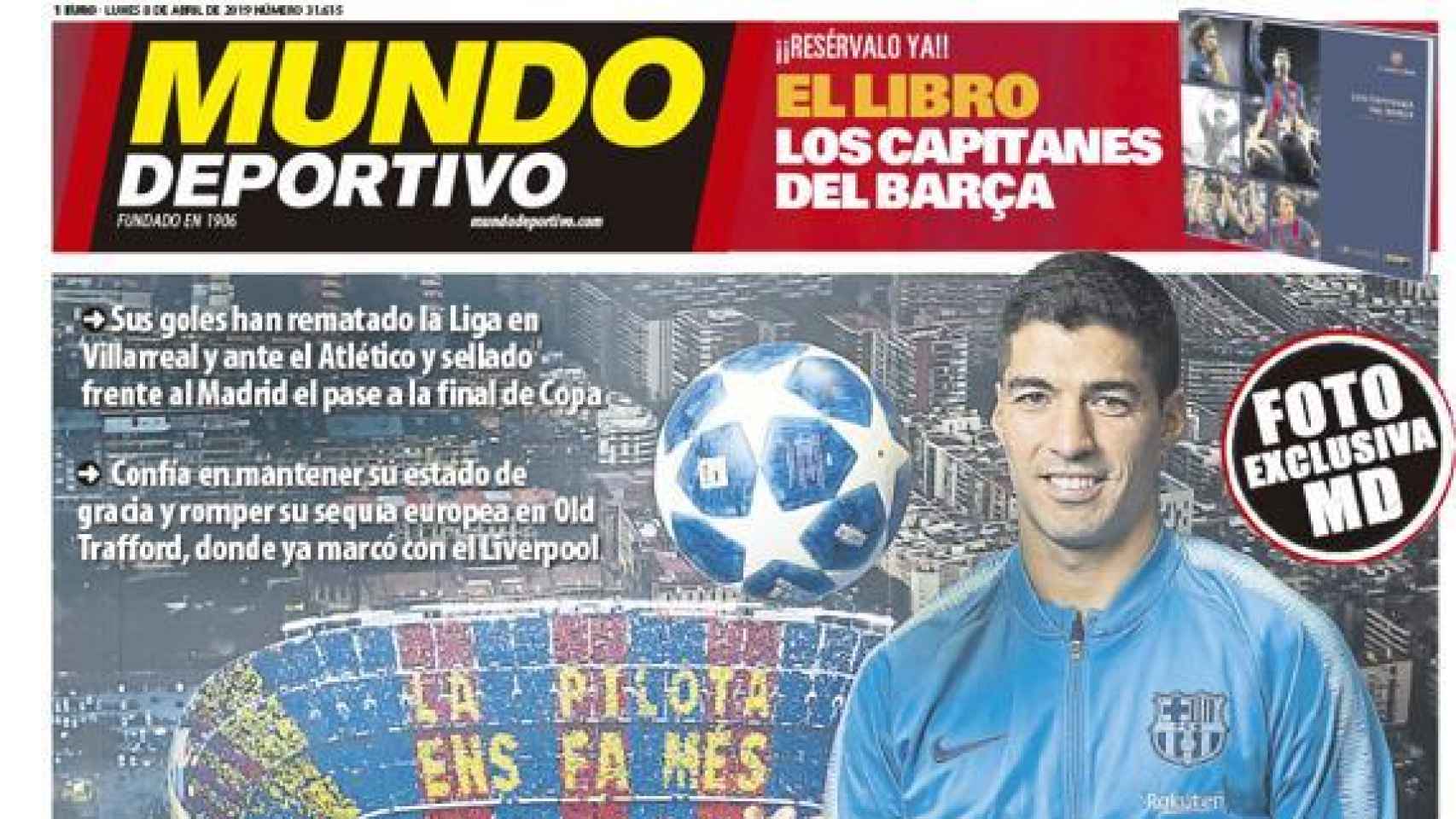 Portada del diario Mundo Deportivo (08/04/2019)