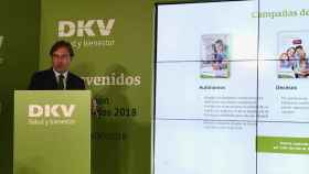 Josep Santacreu, consejero delegado de DKV, durante la presentación de resultados de DKV.