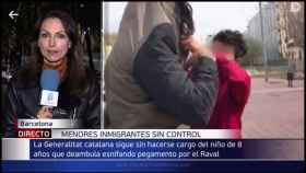 Una reportera de Telecinco sufre un ataque verbal en pleno directo