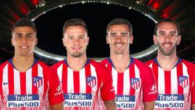 Rodri, Saúl, Griezmann y Godín