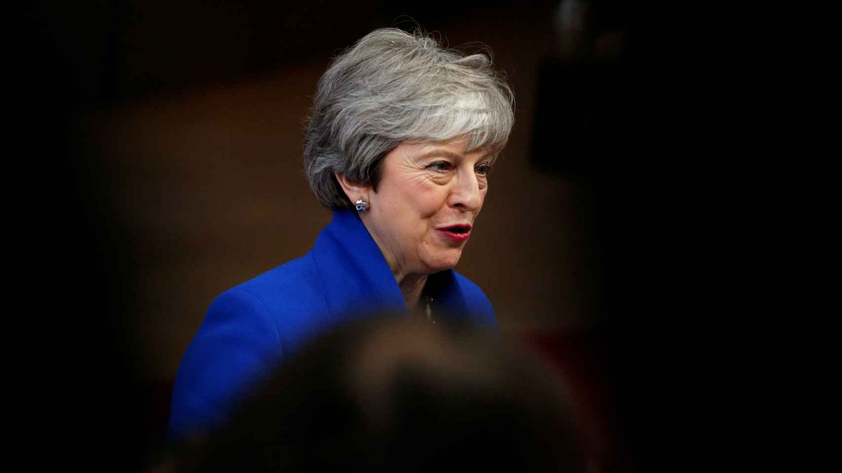 Theresa May, a su llegada a la cumbre de emergencia sobre el 'brexit'
