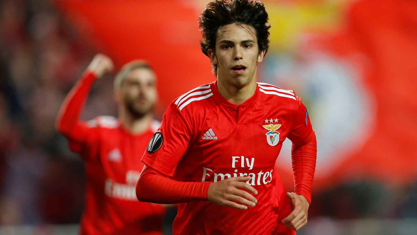 Joao Félix celebra un gol con el Benfica