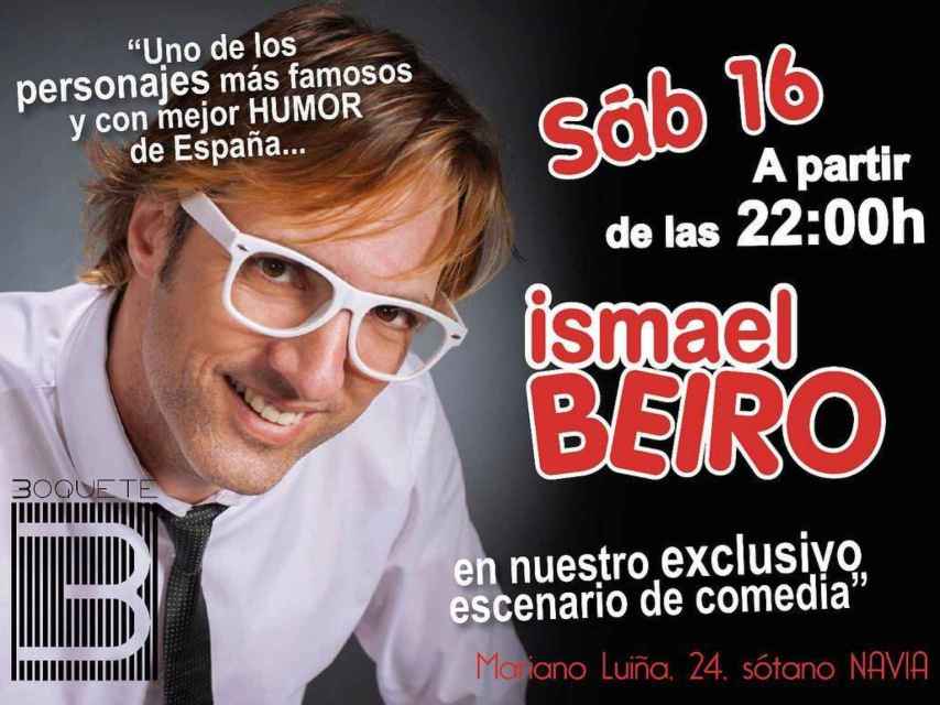 Ismael Beiro en un cartel promocional de sus redes sociales.