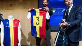 Gerard Piqué, con la camiseta del Andorra