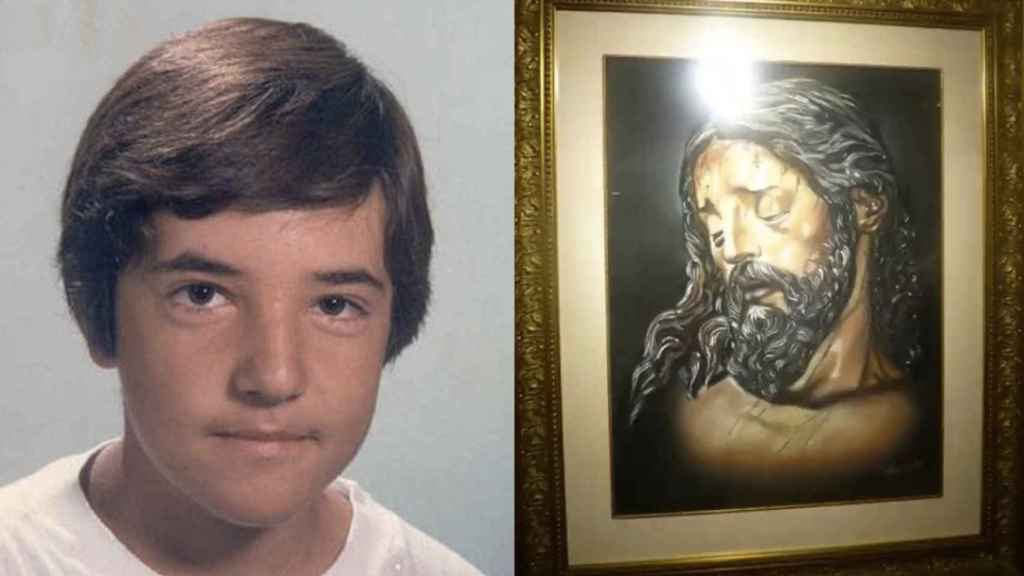 A la derecha, el más famoso cuadro del niño. A la izquierda, el genio prodigio a sus 13 años.