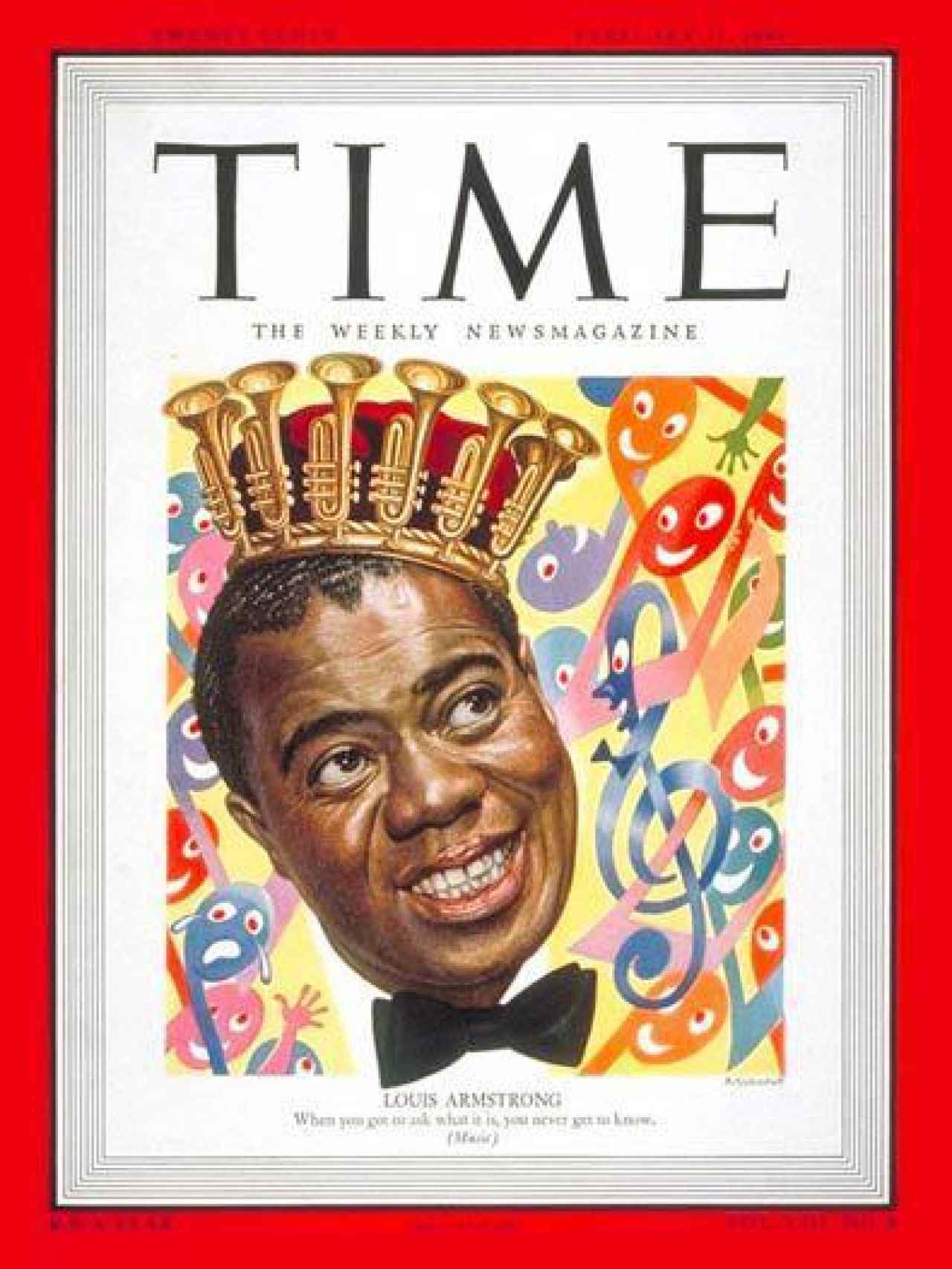 Louis Armstrong, en portada de TIME, una de mis favoritas de mi coleccion