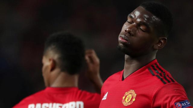 Pogba, en un partido del Manchester United