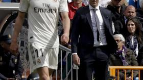 Bale y Zidane en un partido del Real Madrid