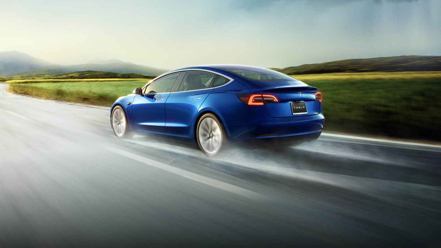 Imagen promocional del Tesla Model 3