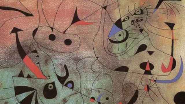 En la imagen, un cuadro de Joan Miró, artista que pintó la obra que el acusado hizo ingerir a su padre