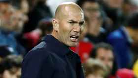 Zidane en el duelo ante el Leganés