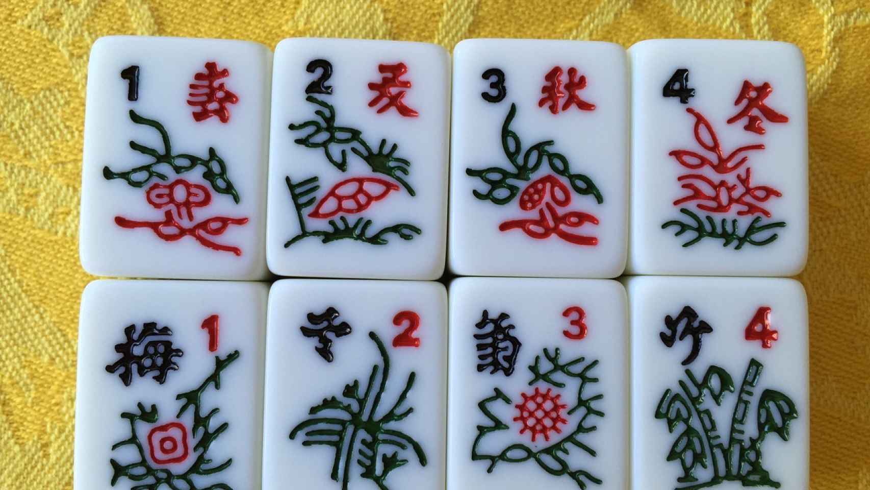 Juego de mesa impermeable Mahjong para padres, familiares y