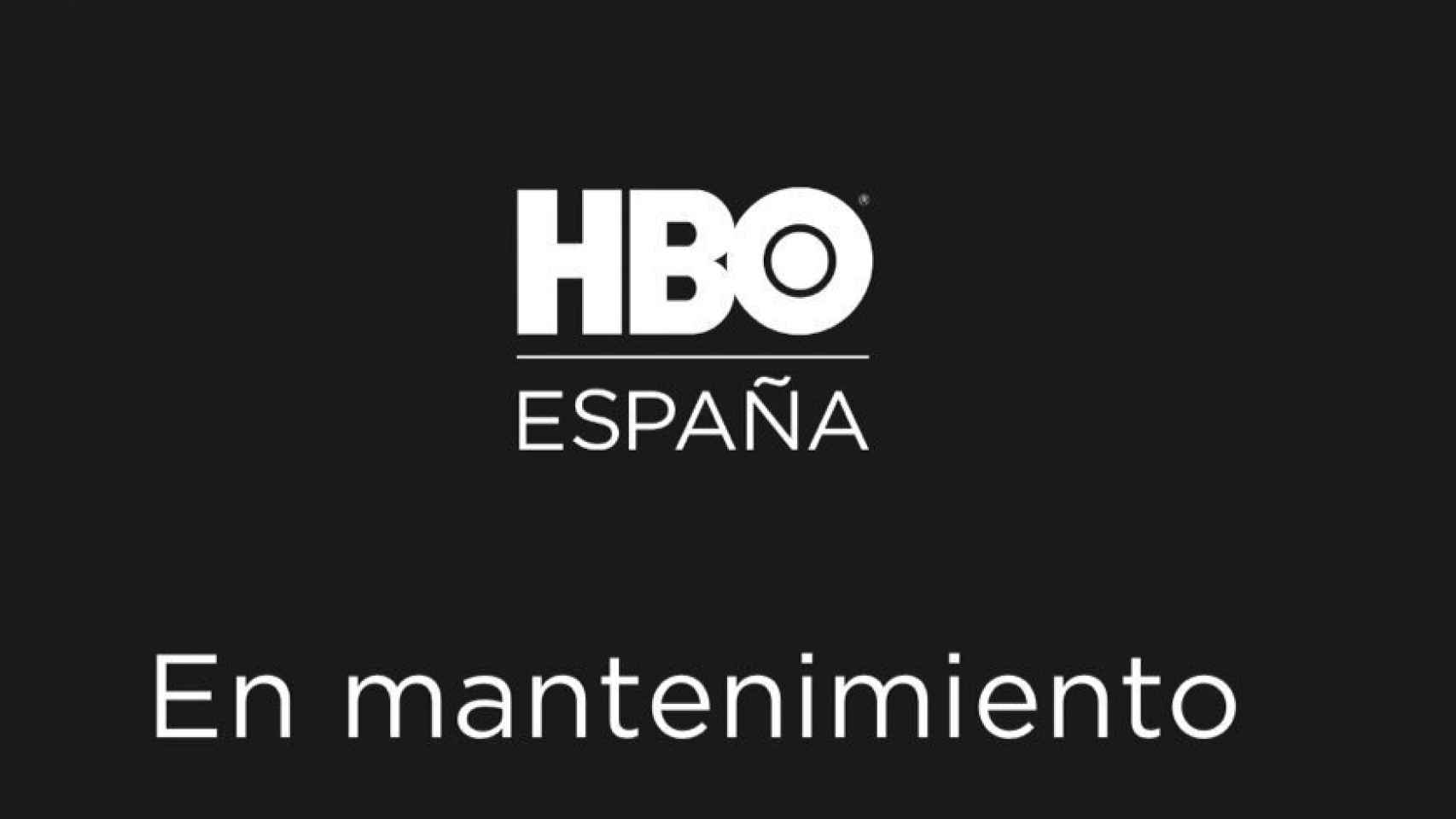 HBO ha entrado en modo mantenimiento en el momento del estreno en España.
