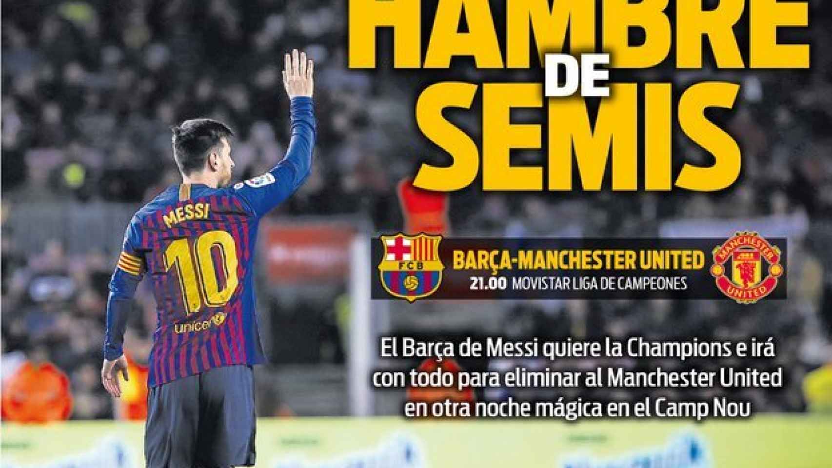 Portada del diario Sport (16/4/2019)