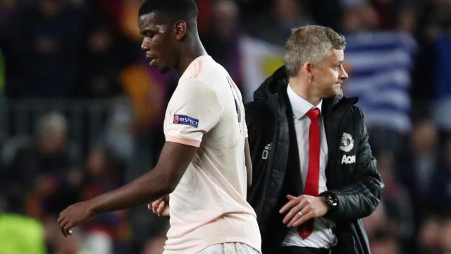 Pogba y Solskjaer