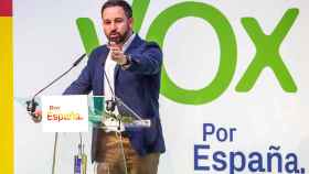 Santiago Abascal, líder de Vox, el pasado domingo en un acto en Burgos.