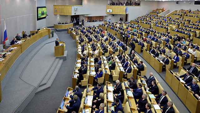 Hemiciclo de la Duma en Rusia.