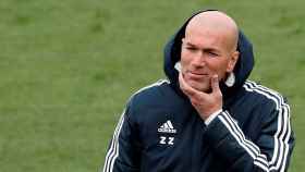Zidane en el entrenamiento de este sábado