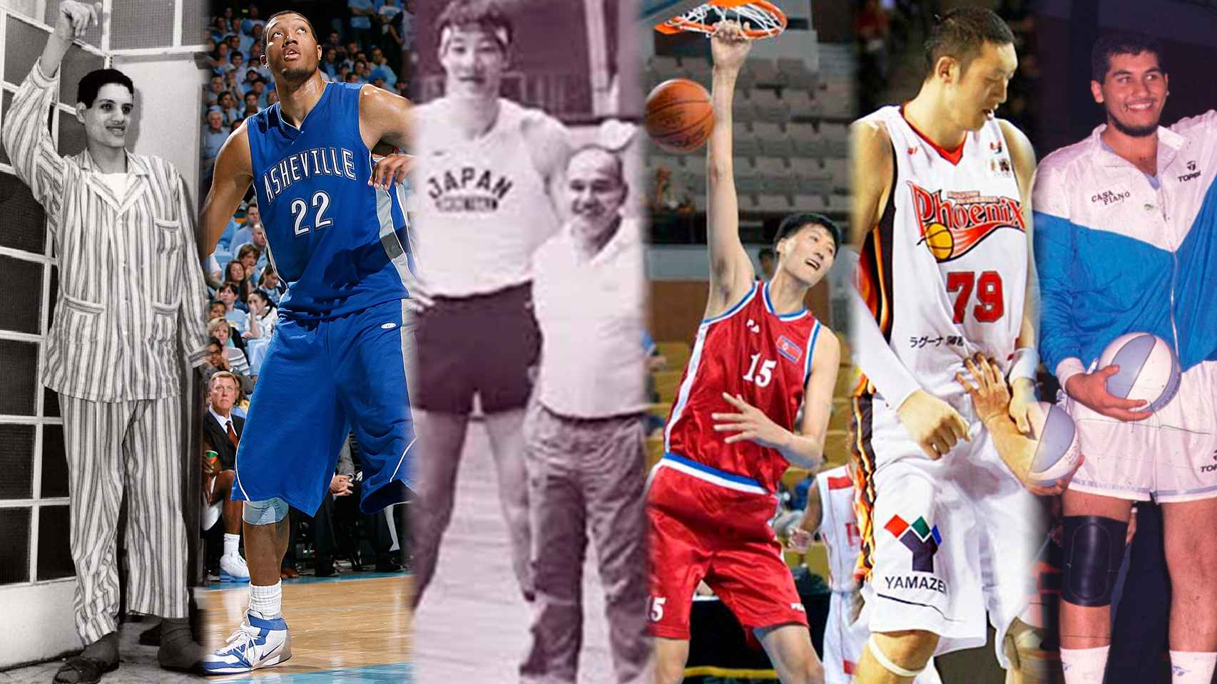 Los 10 jugadores más altos de la historia del baloncesto: de 2,32 a casi  2,5 metros de altura