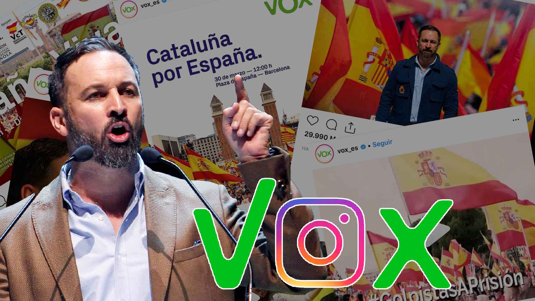 Vox, el partido político español más seguido en Instagram