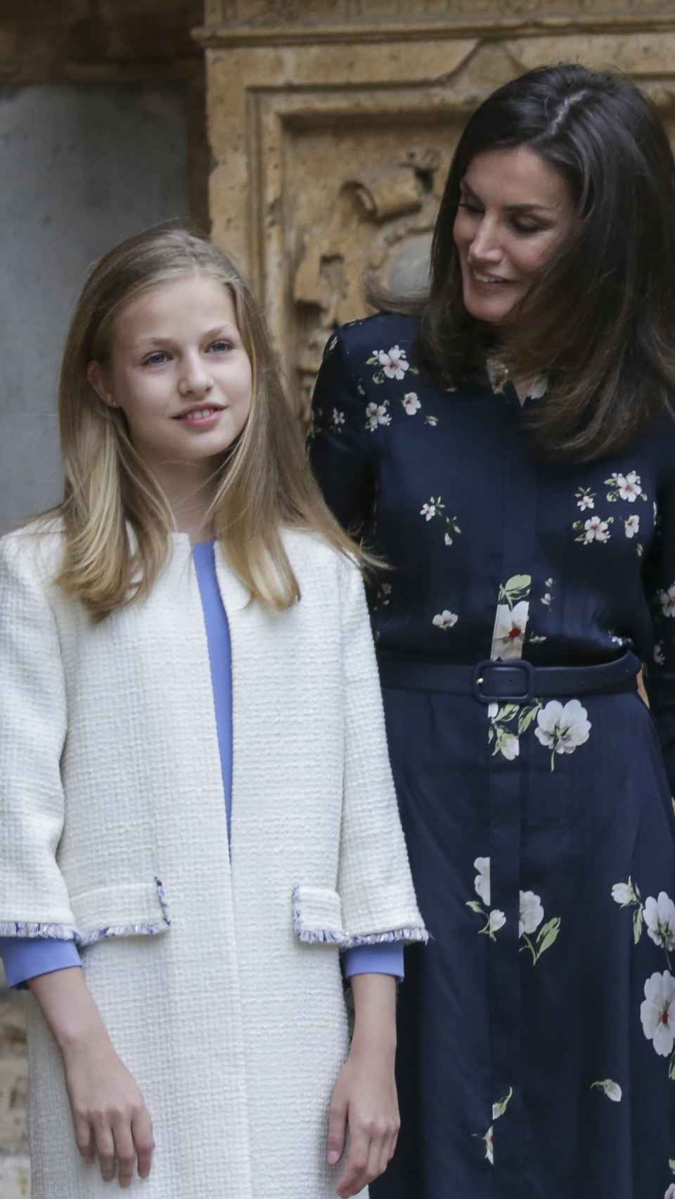 La princesa de Asturias y su madre, la reina Letizia.