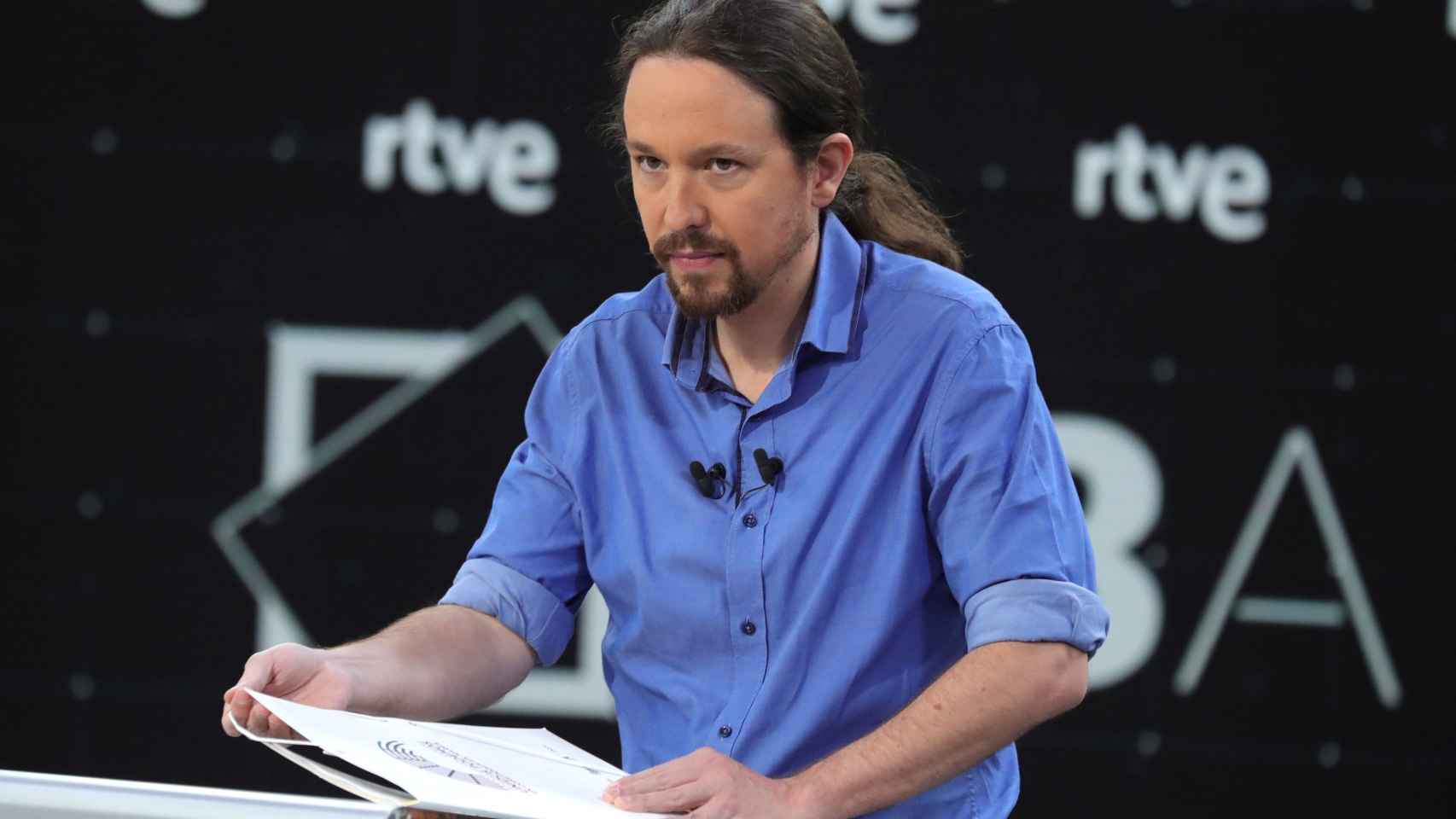 Pablo Iglesias, azote de las empresas durante el debate de RTVE.