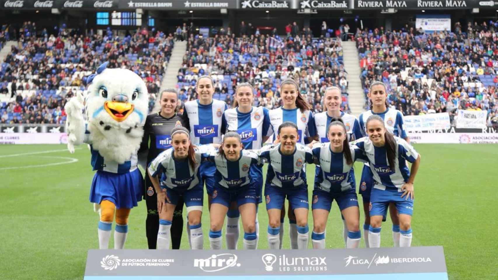 El Espanyol femenino, frente al Atlético
