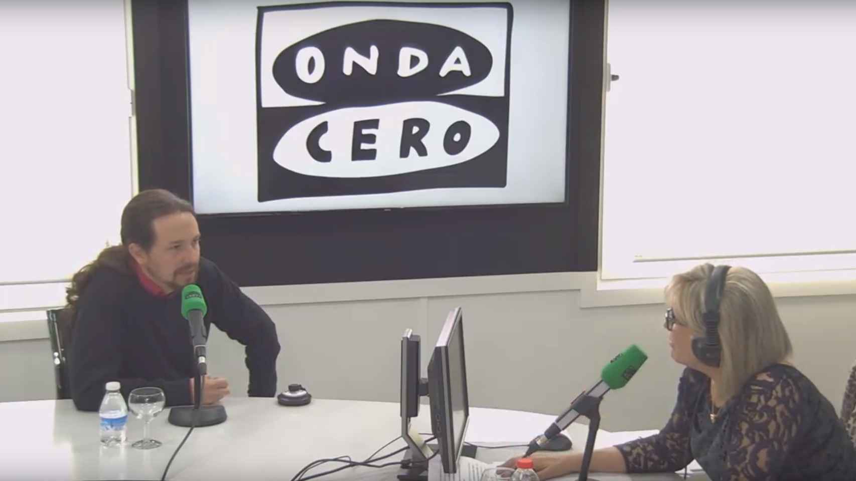 Pablo Iglesias, entrevistado por Julia Otero en Onda Cero.
