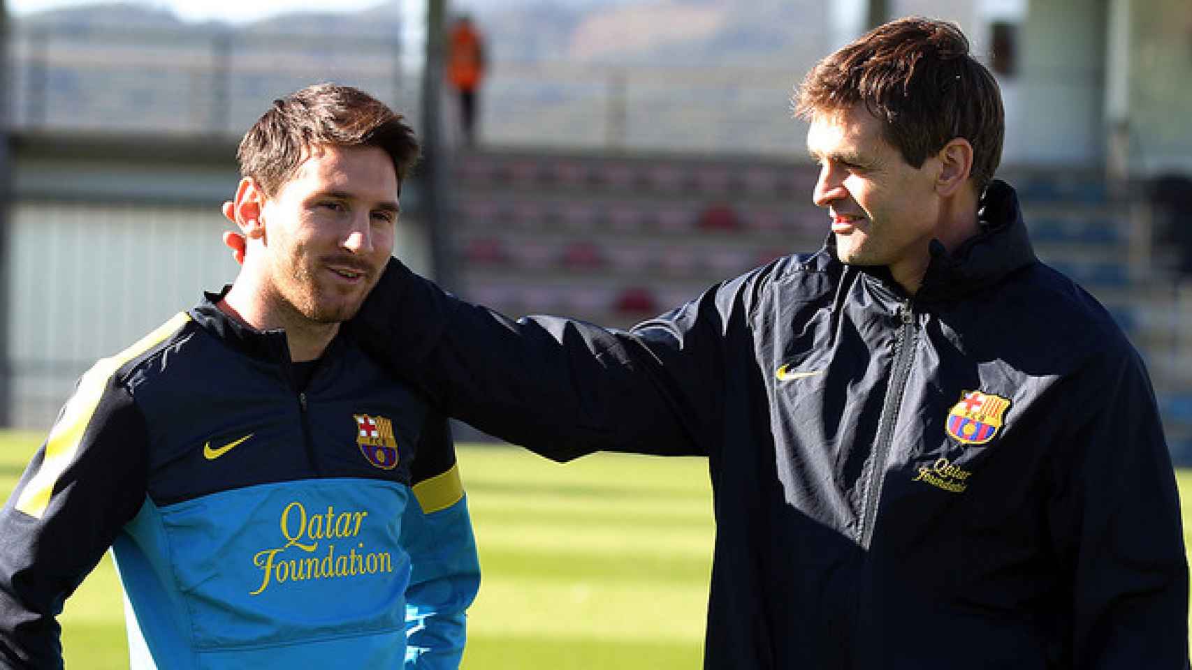Leo Messi y Tito Vilanova