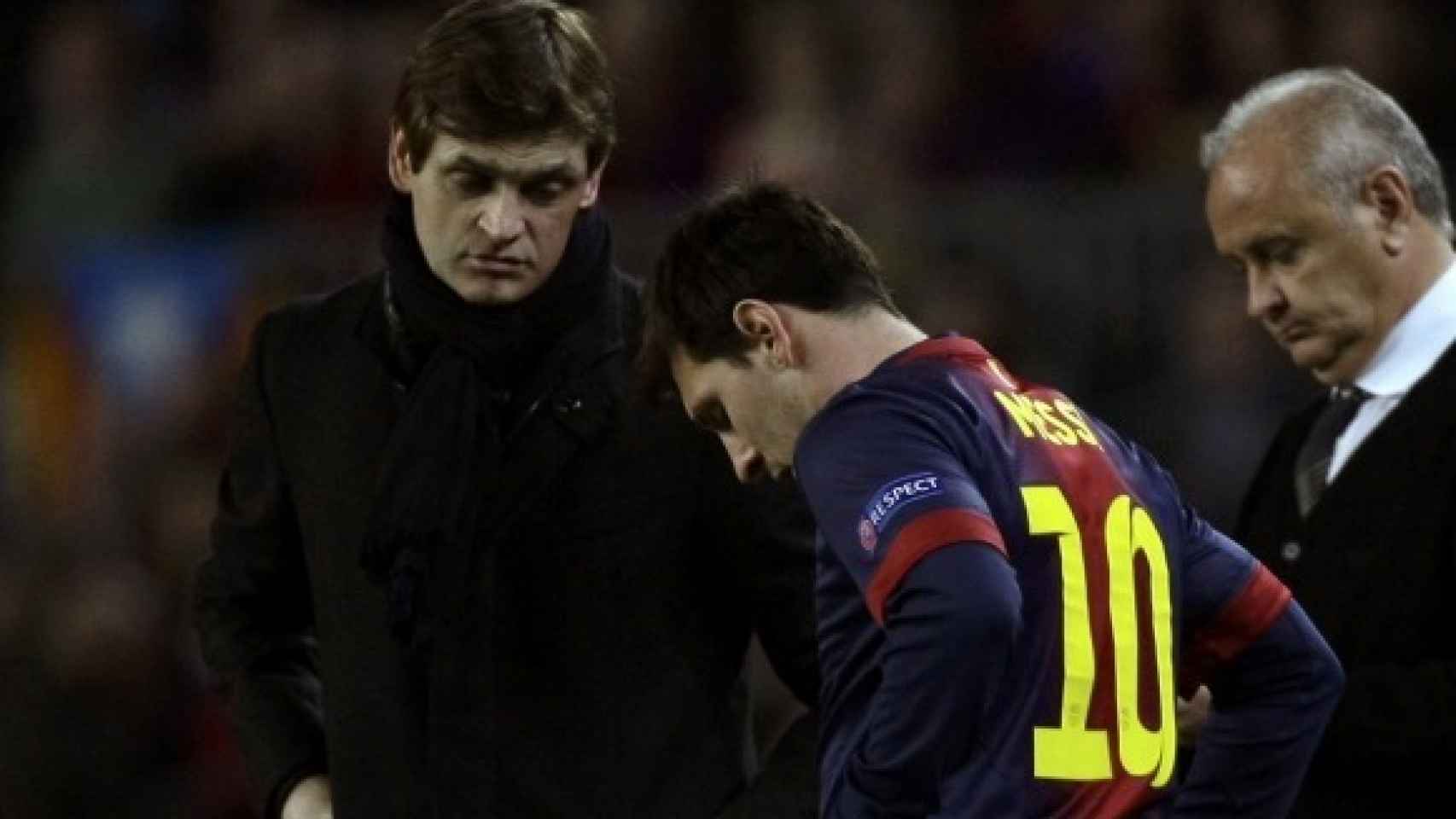 Tito Vilanova y Leo Messi