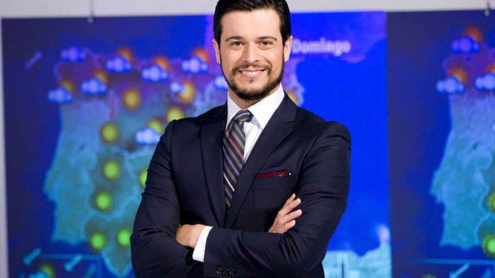 Martín Barreriro se encarga de presentar El Tiempo en RTVE los fines de semana.