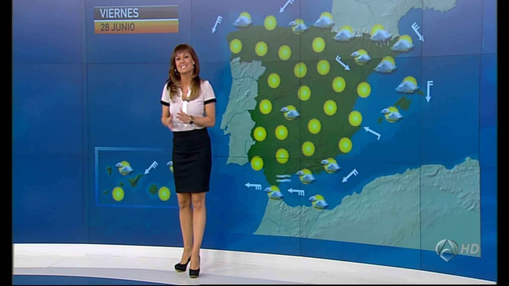 Laura Ferrer presentó El Tiempo en Antena 3 durante cuatro años.