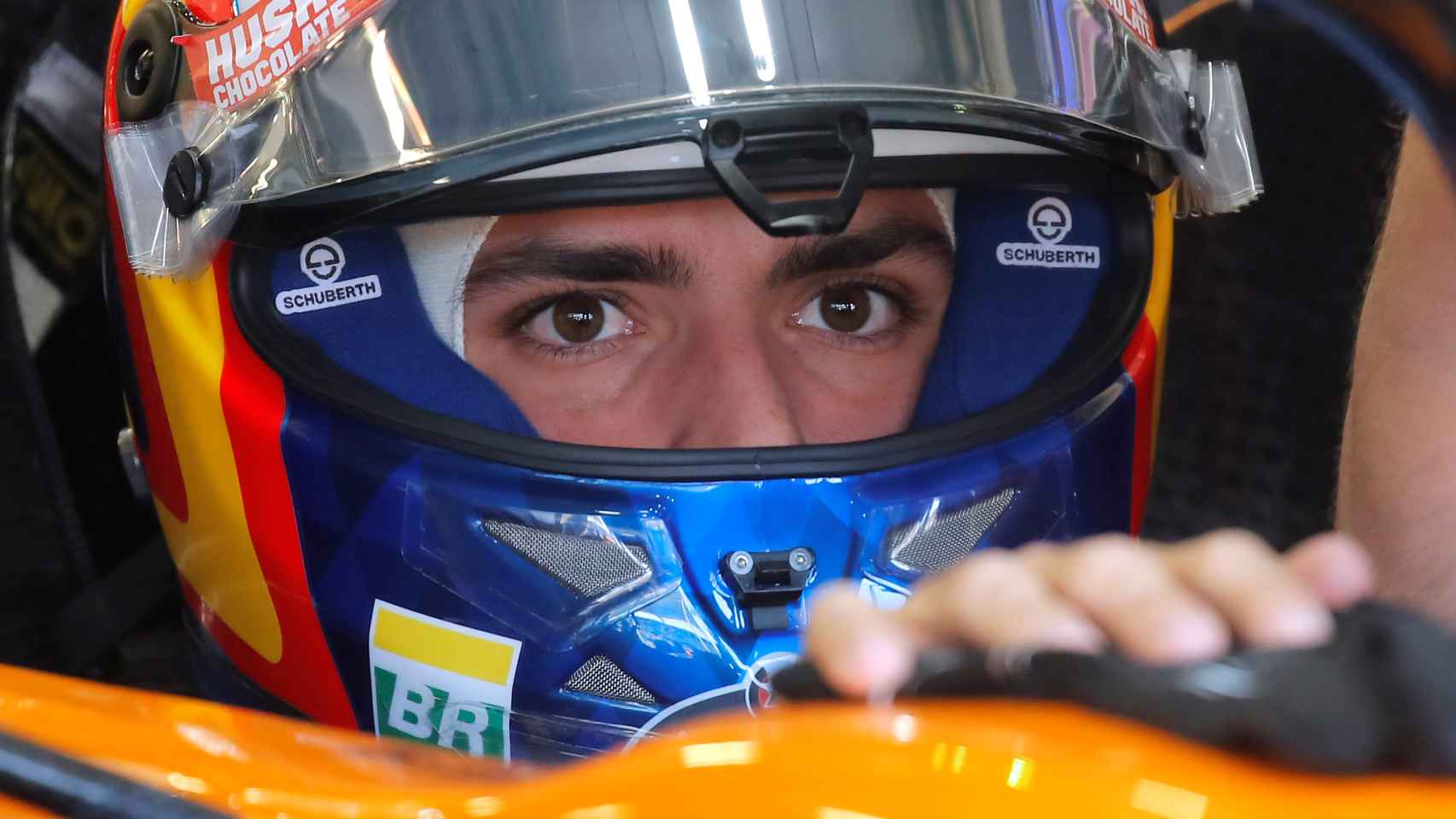 Carlos Sainz, en el Gran Premio de Azerbaiyán de Fórmula 1