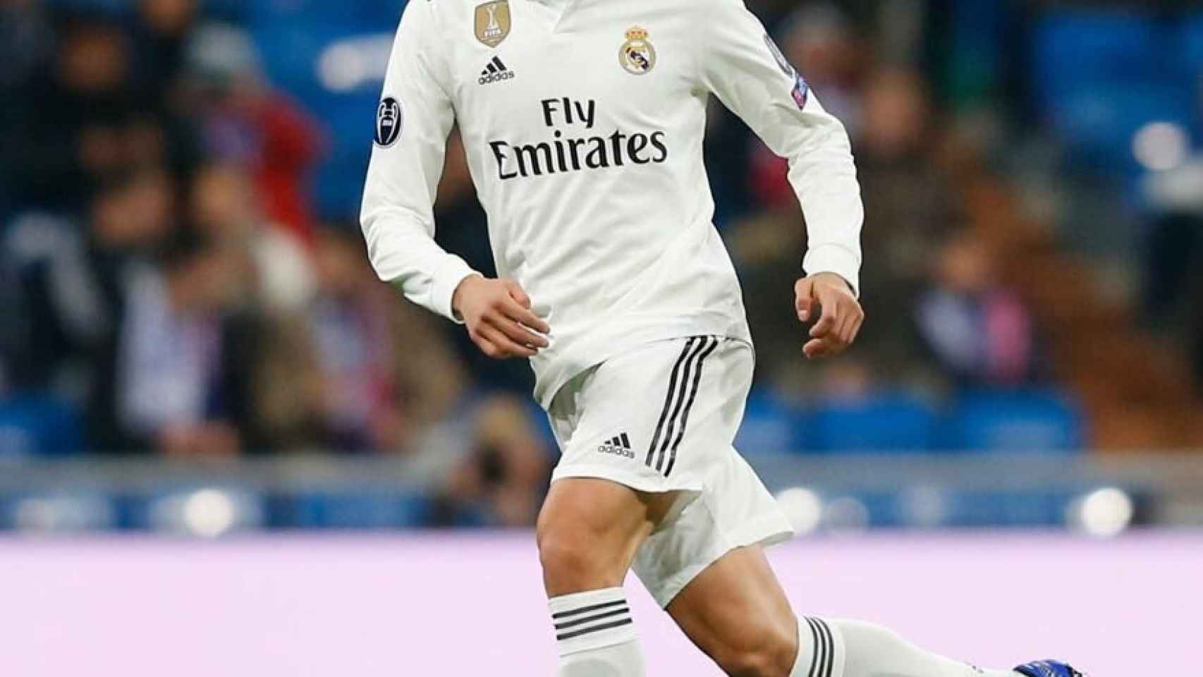 Jesús Vallejo, en un partido del Real Madrid. Foto: Instagram (@jesusvallejo1997)