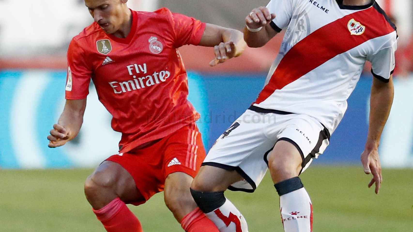 Marcos Llorente, en el Rayo Vallecano - Real Madrid
