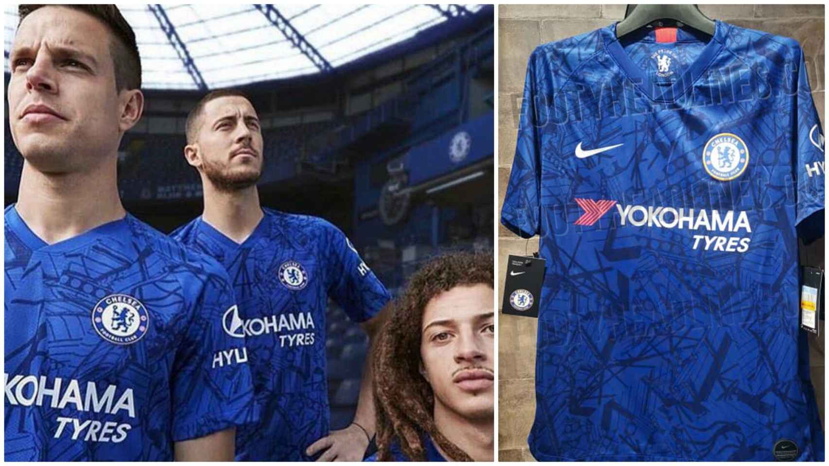 Hazard presenta la nueva camiseta del Chelsea