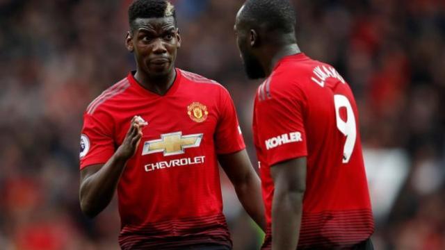 Pogba y Lukaku con el Manchester United