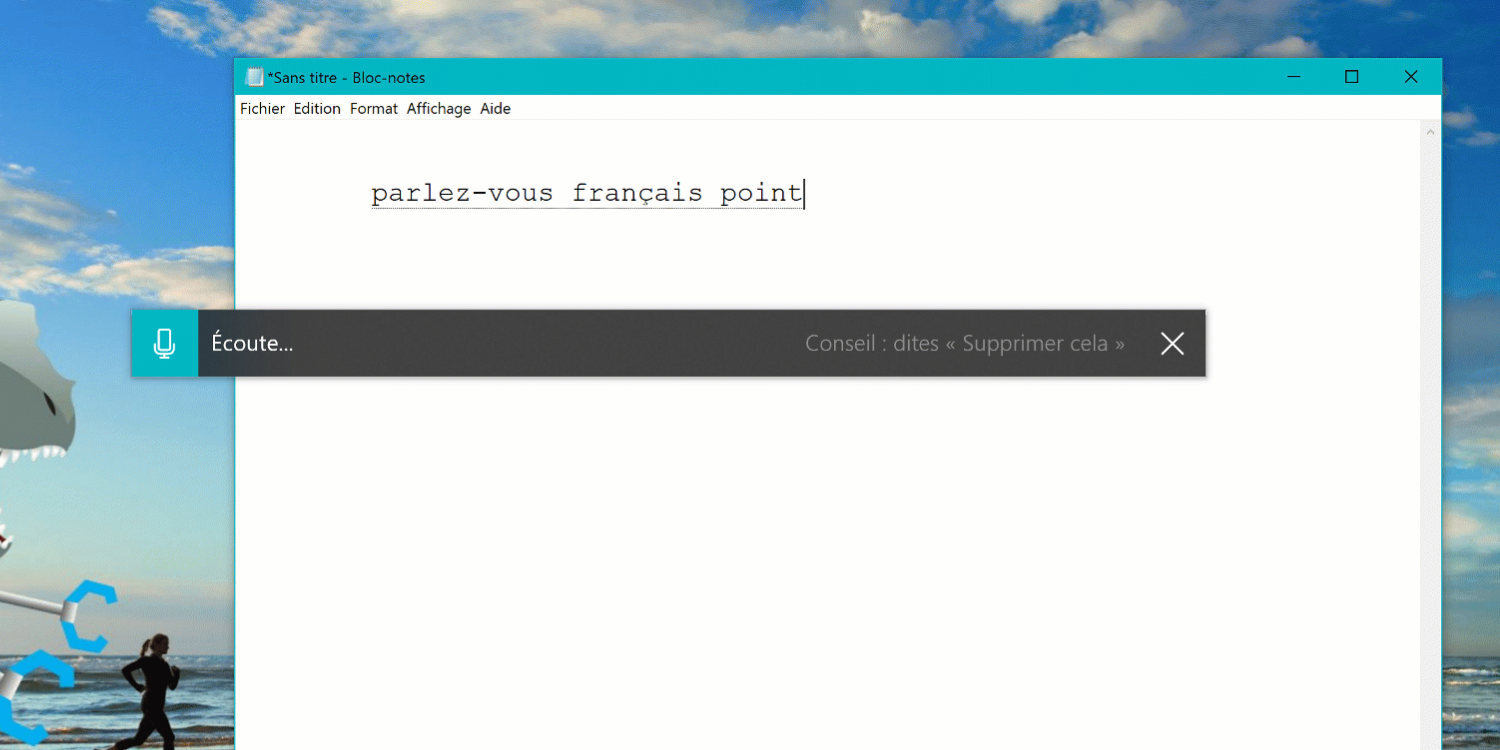 windows dictado voz