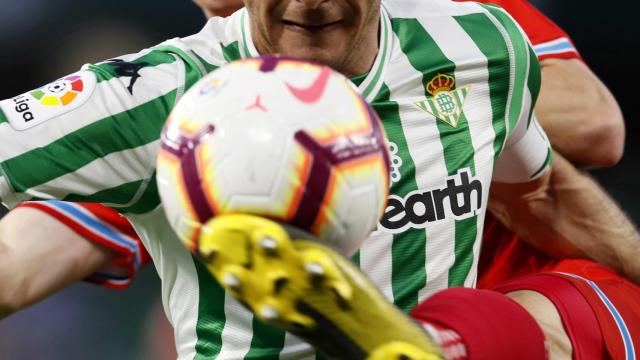 Joaquín en el duelo ante el Espanyol