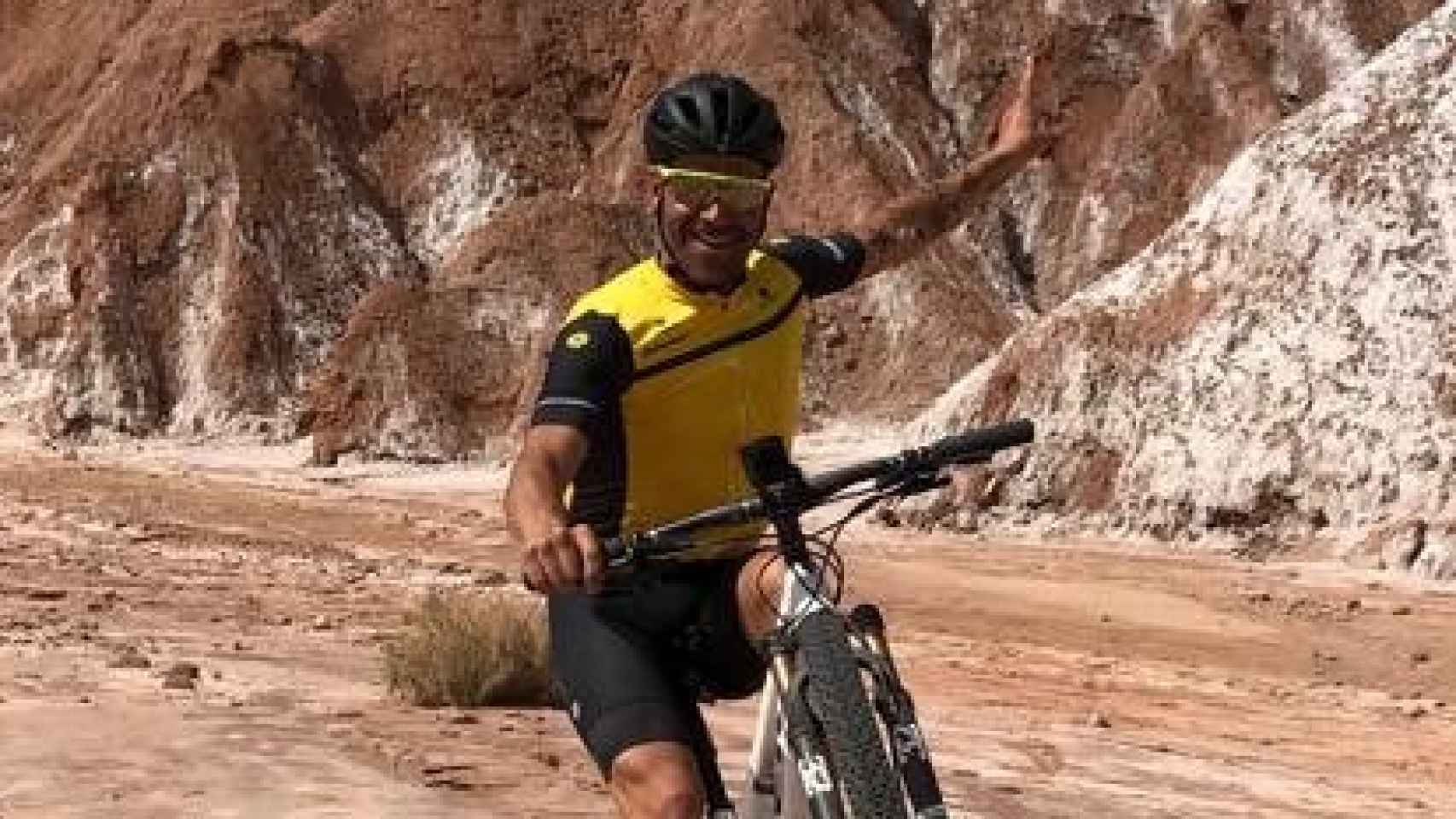 Óscar Pereiro, en el desierto